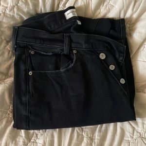 Curve Love High Rise Dad Jean Black Size 30